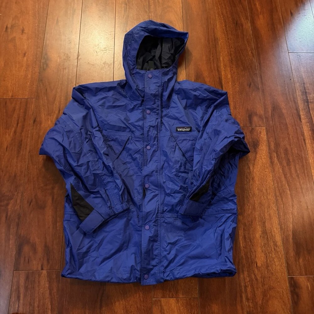 Vintage Patagonia Youth Windbreak Purple Size 10 Kids Medium